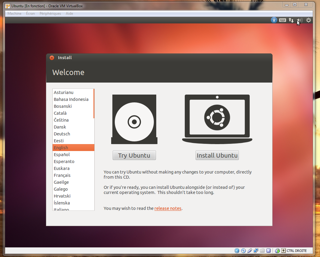 Virtual Box Ubuntu